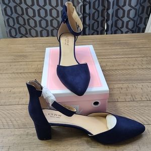 Cuzof Navy Blue (Vegan) Suede Shoes Women's 12